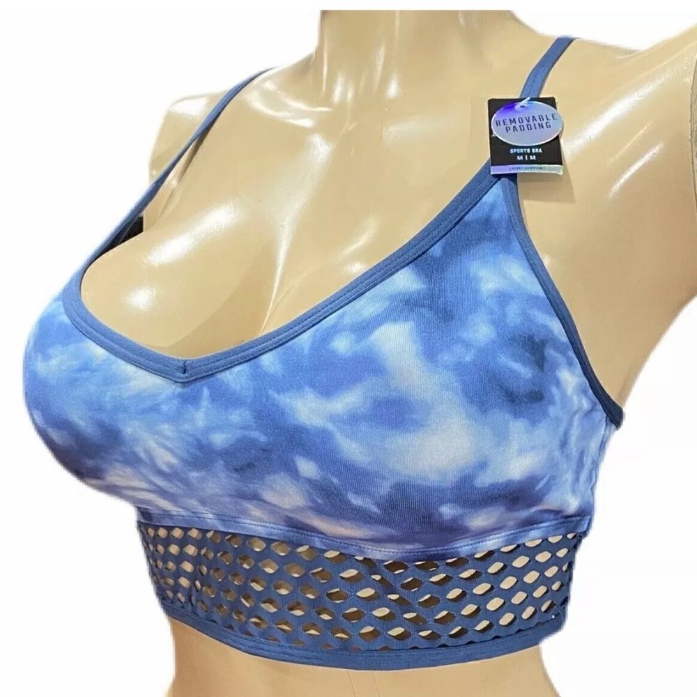 Victoria's Secret Pink Ultimate Lightly Lined Removable Padding Sports Bra Blue